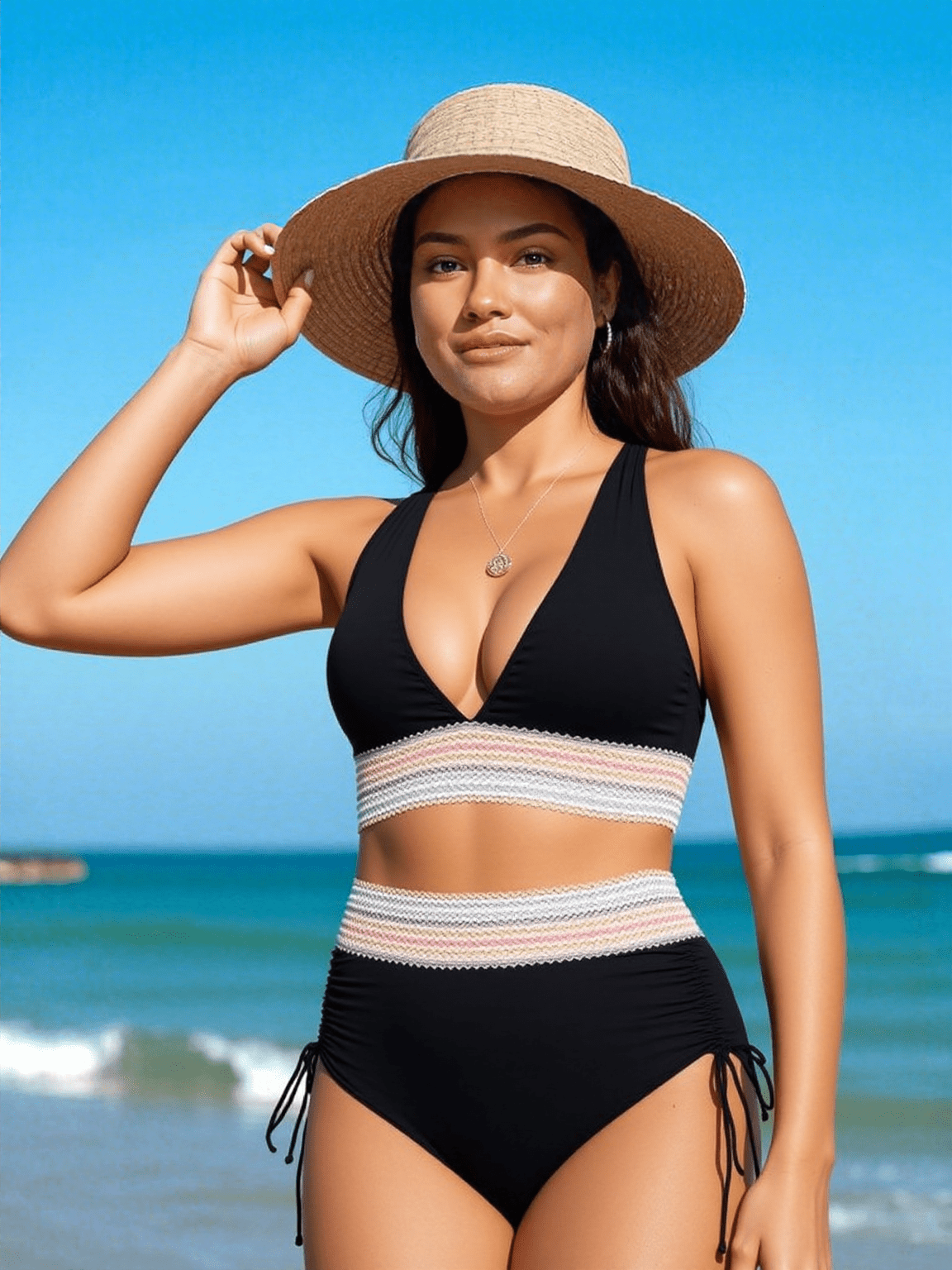 Linda | Elegante & hoog getailleerde bikini