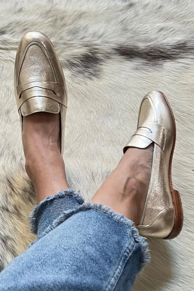 DANIELLE | PATCHWORK LOAFER MET RONDE NEUS