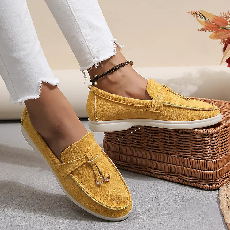 SASKIA | ELEGANTE LOAFERS MET GEKNOOPTE STIKSEL