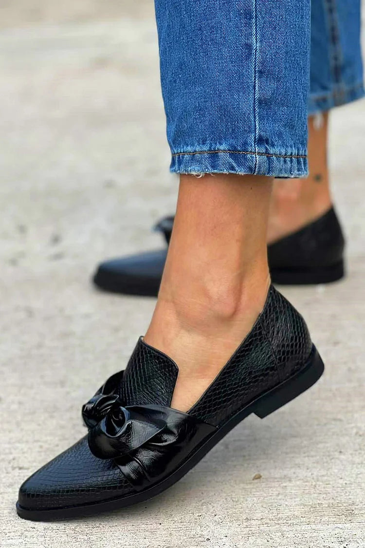 CARINE | ELEGANTE LOAFERS METSLANGENLEER PRINT