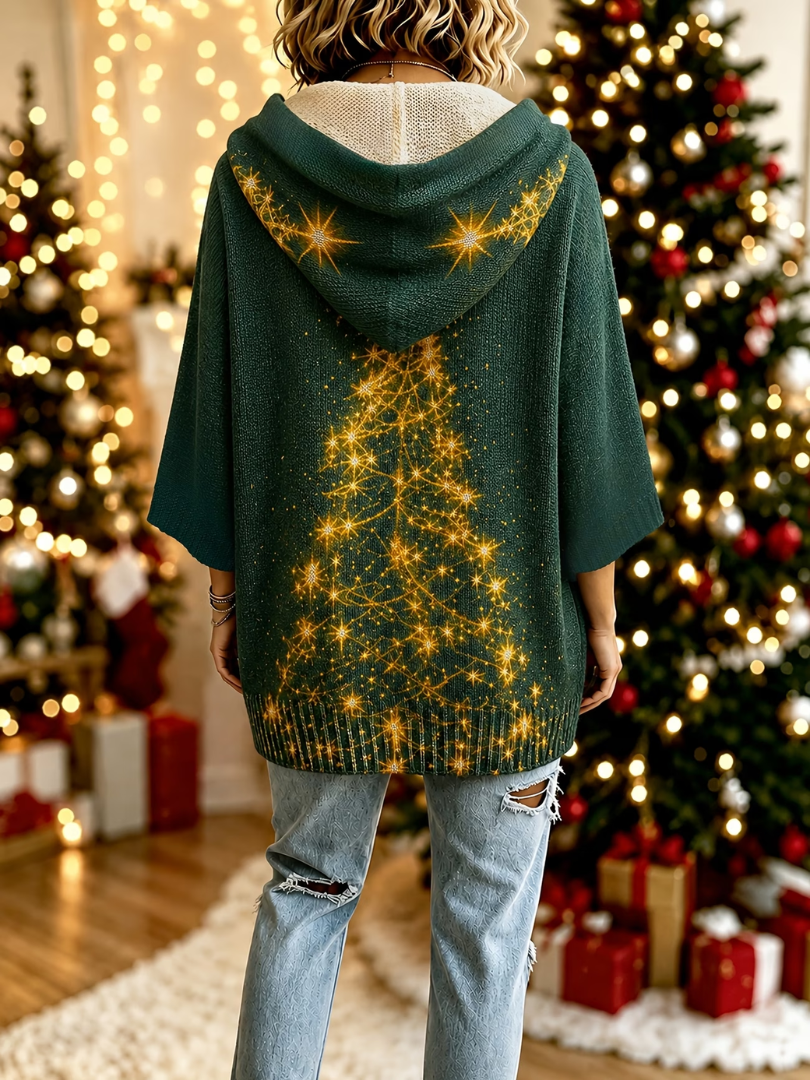 Noelle | Comfortabele Kerst Gebreide Hoodie Sweater
