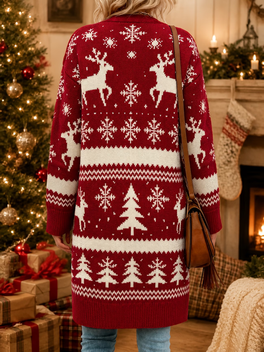 Fay | Comfortabel Kerst Gebreid Vest