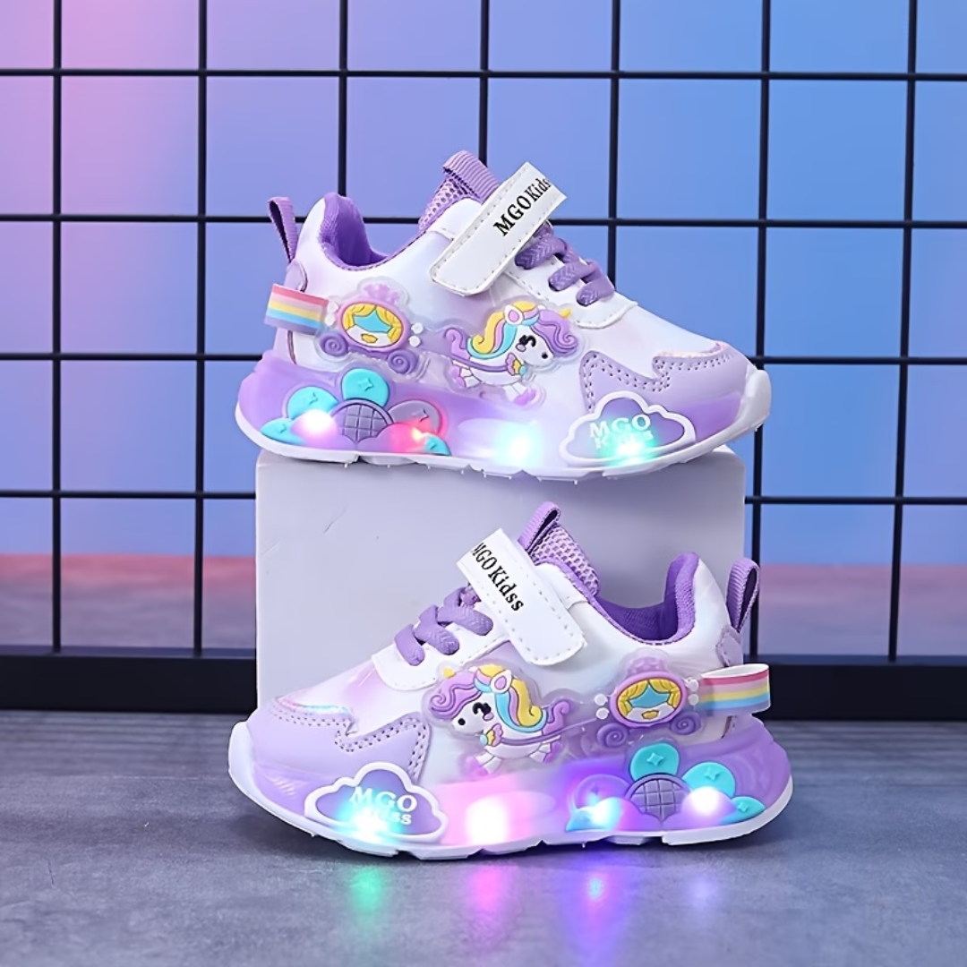 Lina | Lichtgevende Unicorn Kinder Sneakers