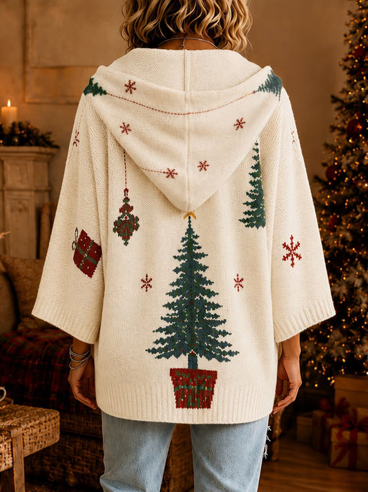 Stella | Comfortabele Kerst Gebreide Hoodie Sweater