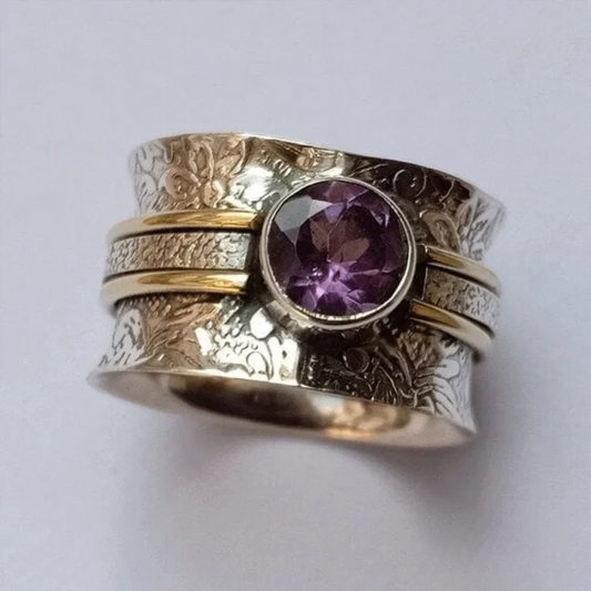 Boheemse kristallen meditatie ring