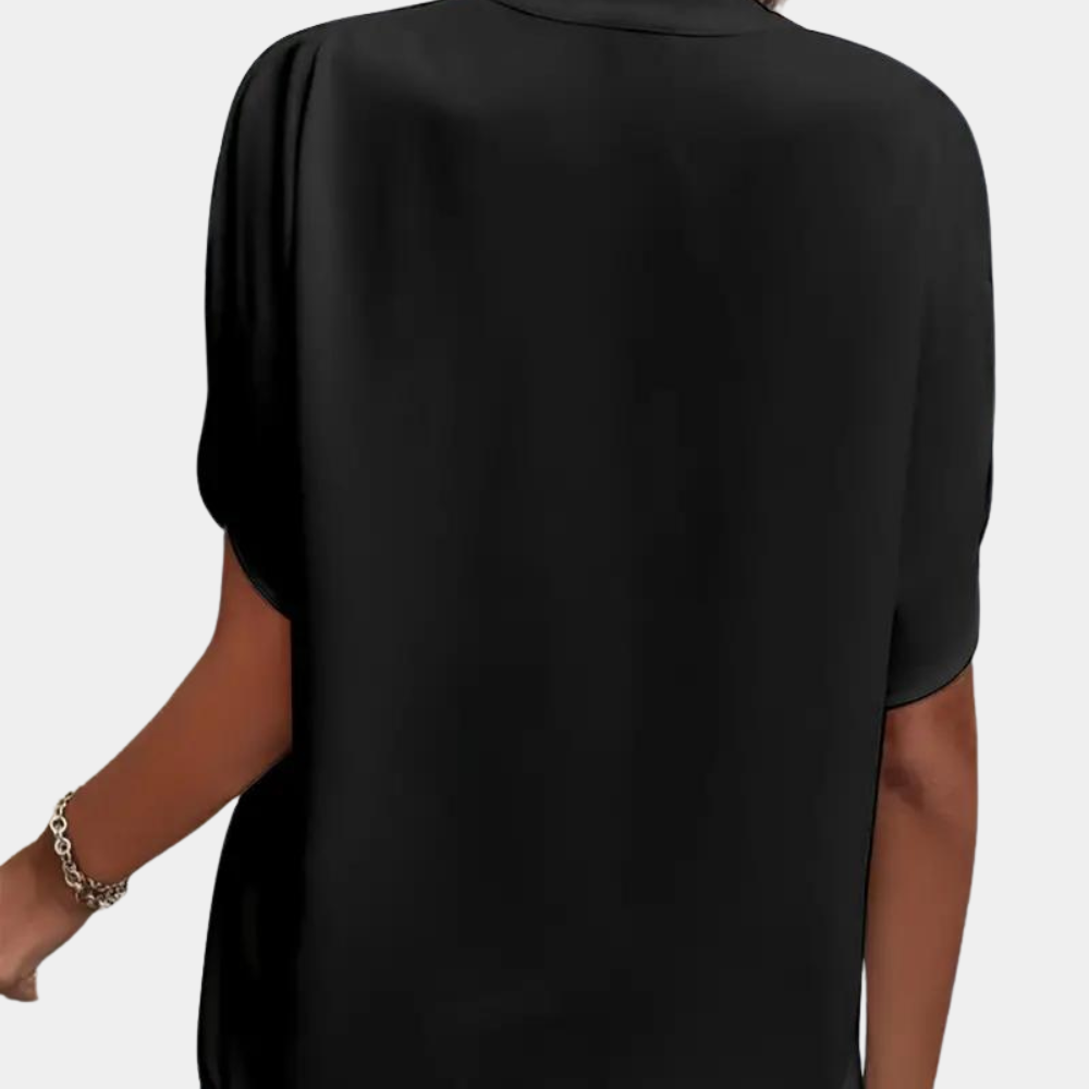 Aiva - Dames zomerblouse met korte mouw