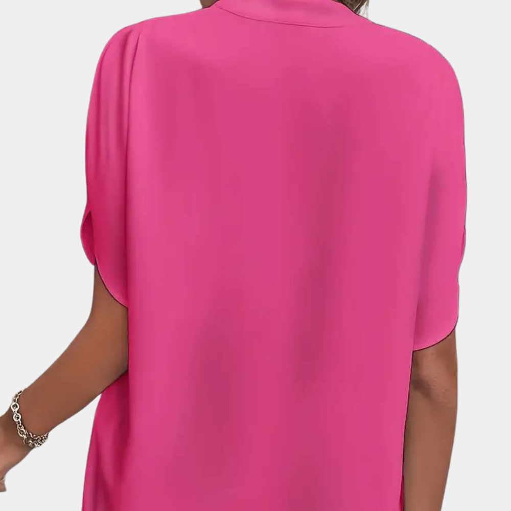 Aiva - Dames zomerblouse met korte mouw