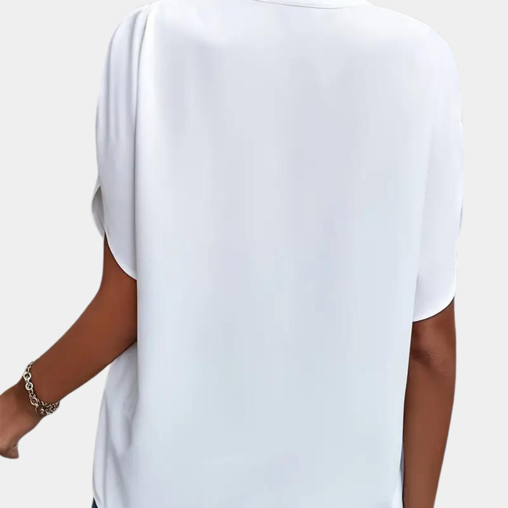 Aiva - Dames zomerblouse met korte mouw