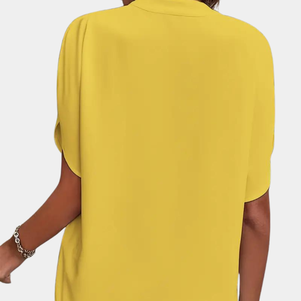 Aiva - Dames zomerblouse met korte mouw