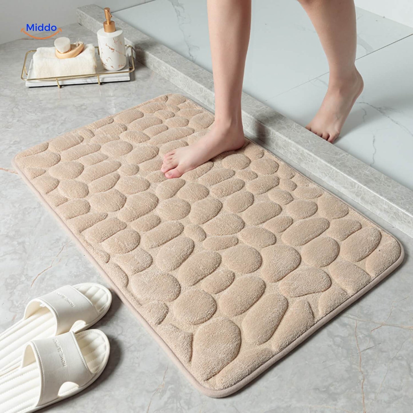 AquaMat™ Antislip Badmat | Veiligheid en Comfort voor Jouw Badkamer