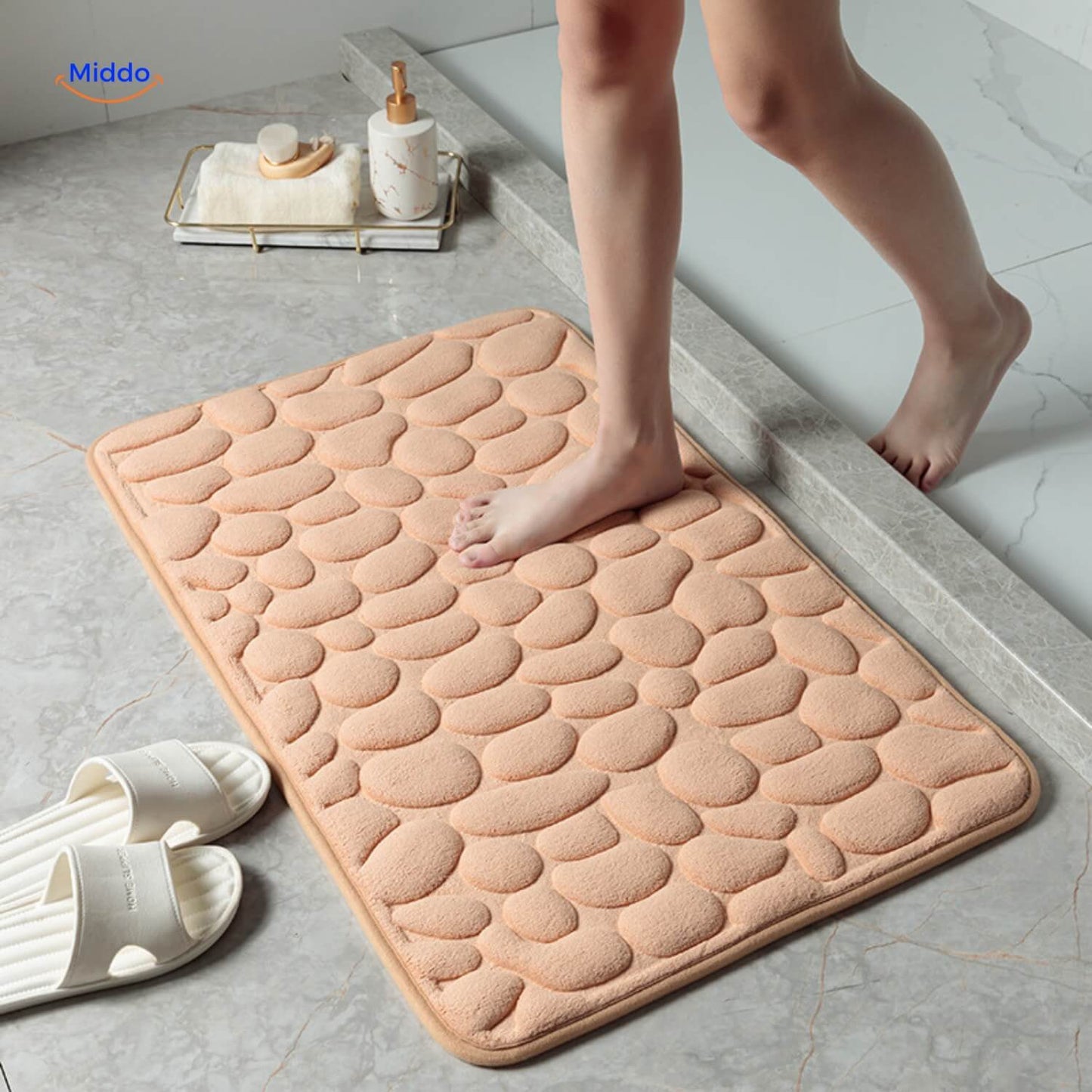 AquaMat™ Antislip Badmat | Veiligheid en Comfort voor Jouw Badkamer