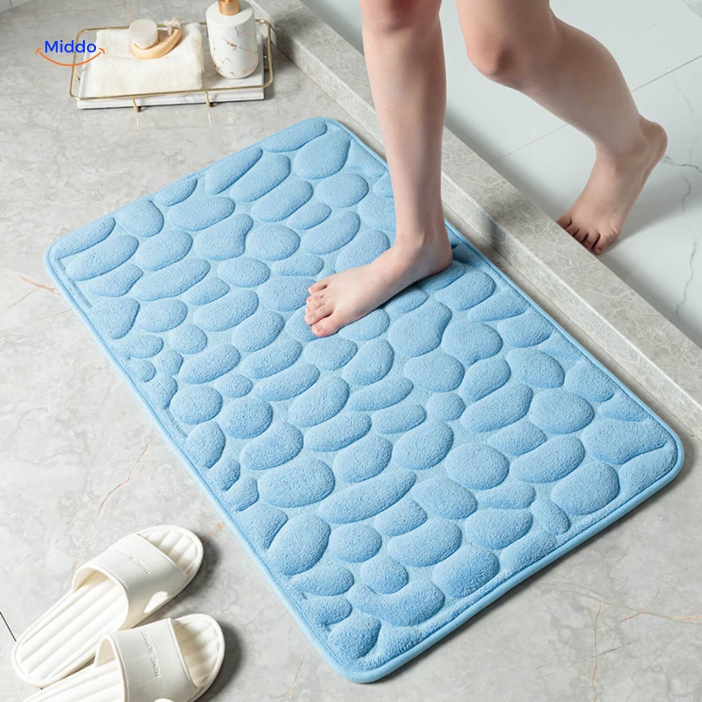 AquaMat™ Antislip Badmat | Veiligheid en Comfort voor Jouw Badkamer