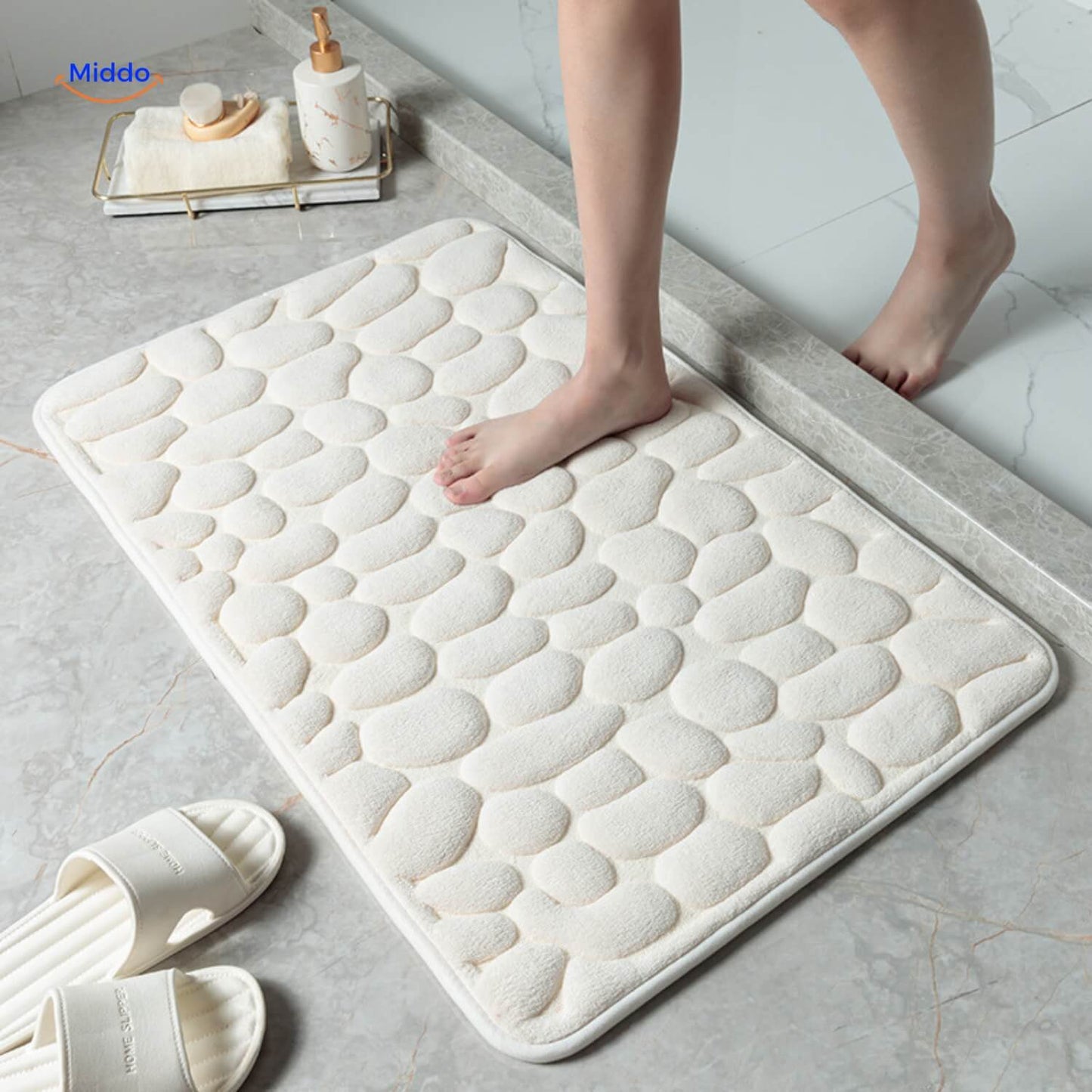 AquaMat™ Antislip Badmat | Veiligheid en Comfort voor Jouw Badkamer
