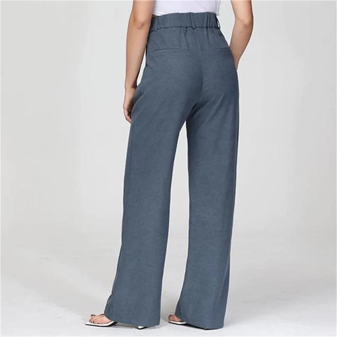 CELINA - Zomerse broek met hoge taille