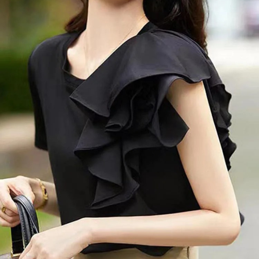 Elena - Stijlvolle damesblouse met ruches voor de zomer