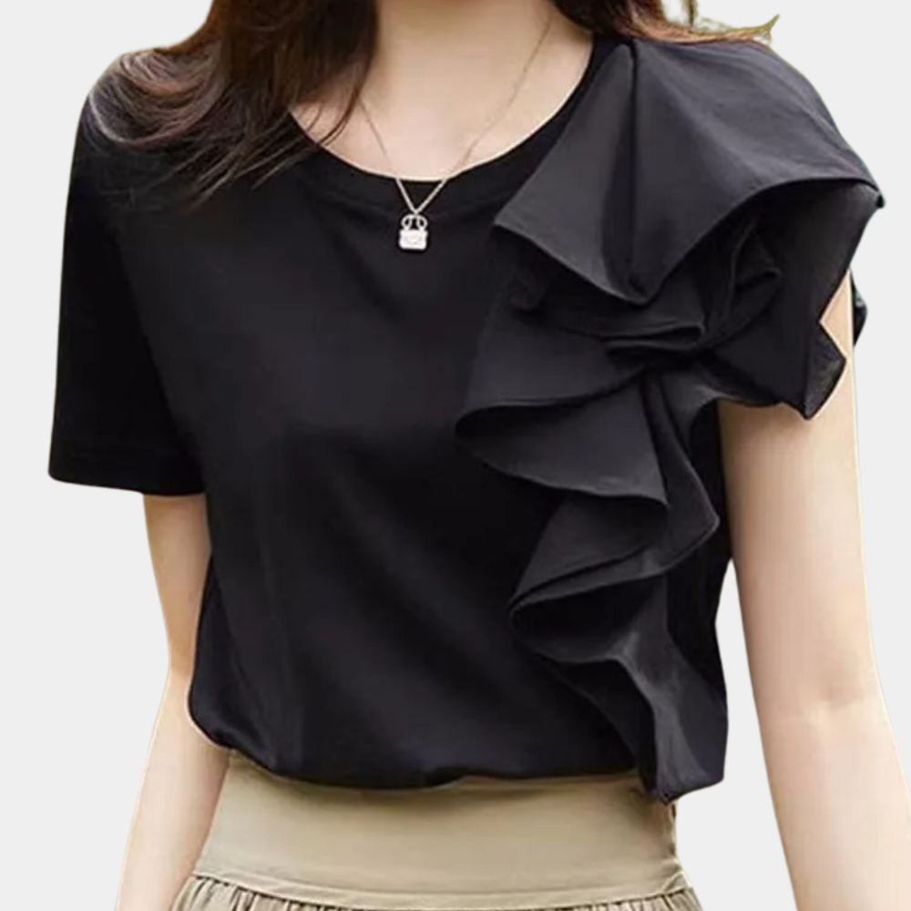 Elena - Stijlvolle damesblouse met ruches voor de zomer