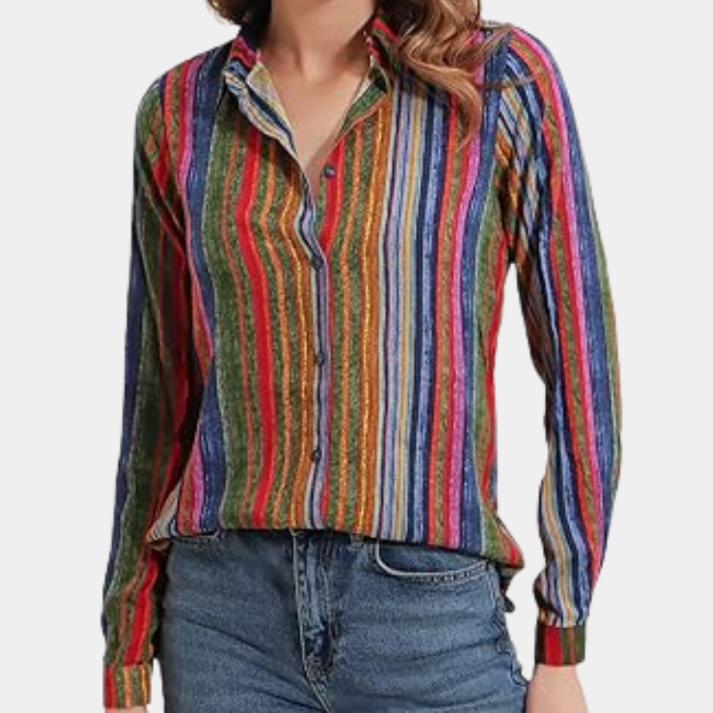 Kleurrijke damesblouse voor de zomer