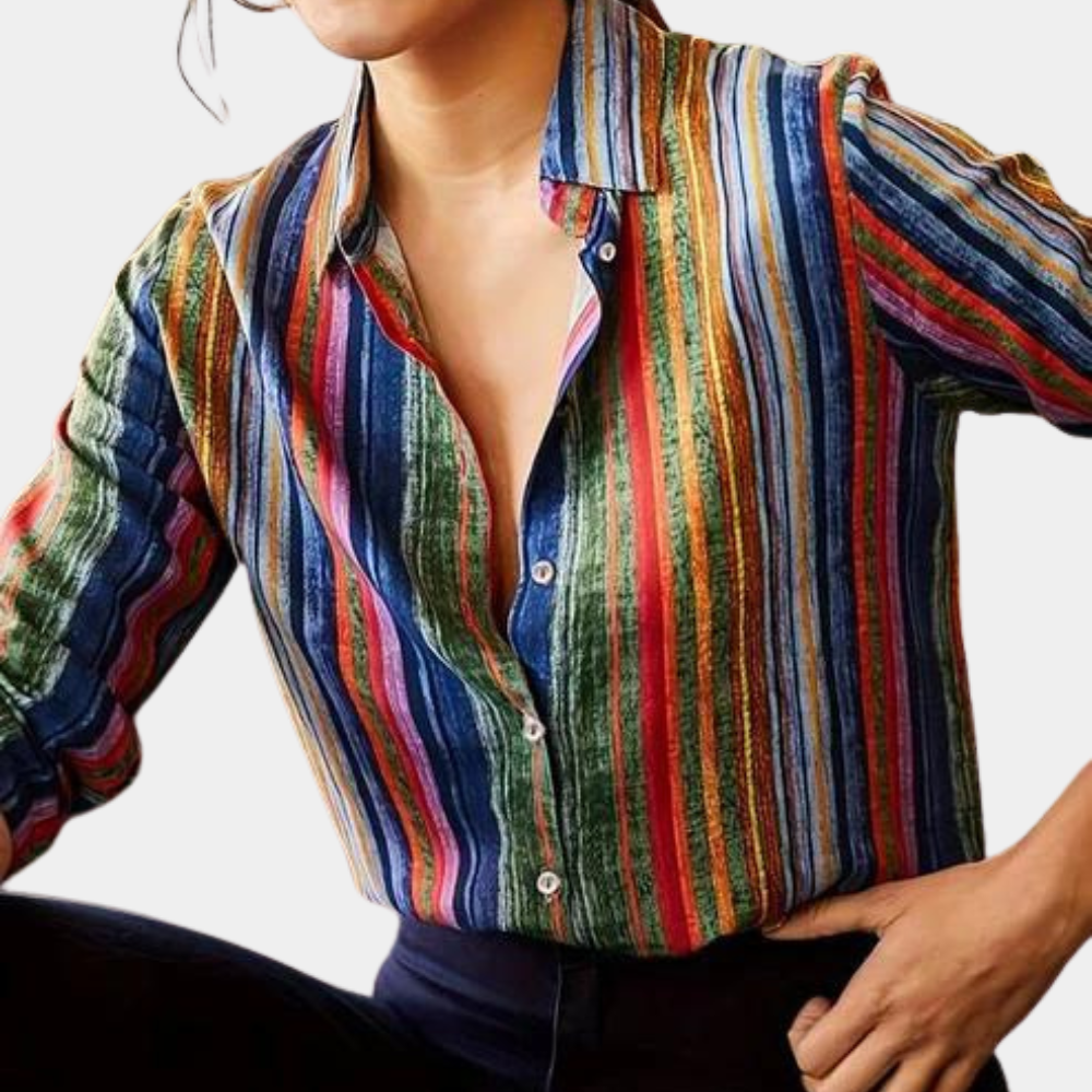 Kleurrijke damesblouse voor de zomer
