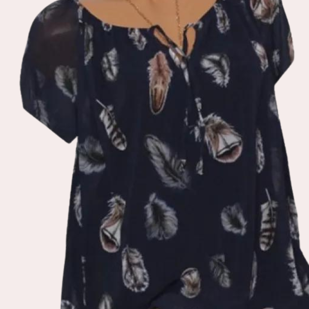 Gemakkelijke en losvallende damesblouse voor de zomer