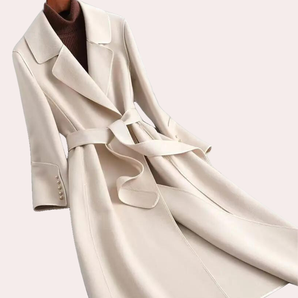 Elegante lange damesjas voor de zomer