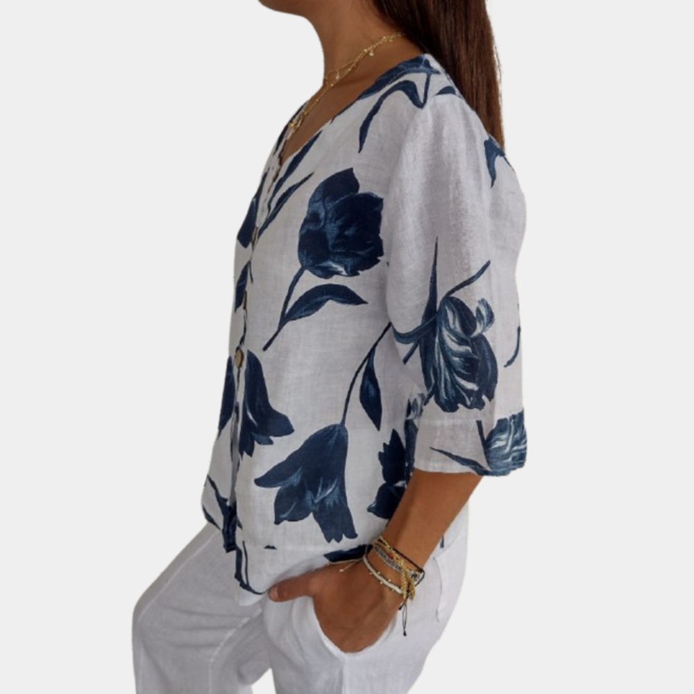 Annabelle - Chique Sereniteit Zomerse Dames Top