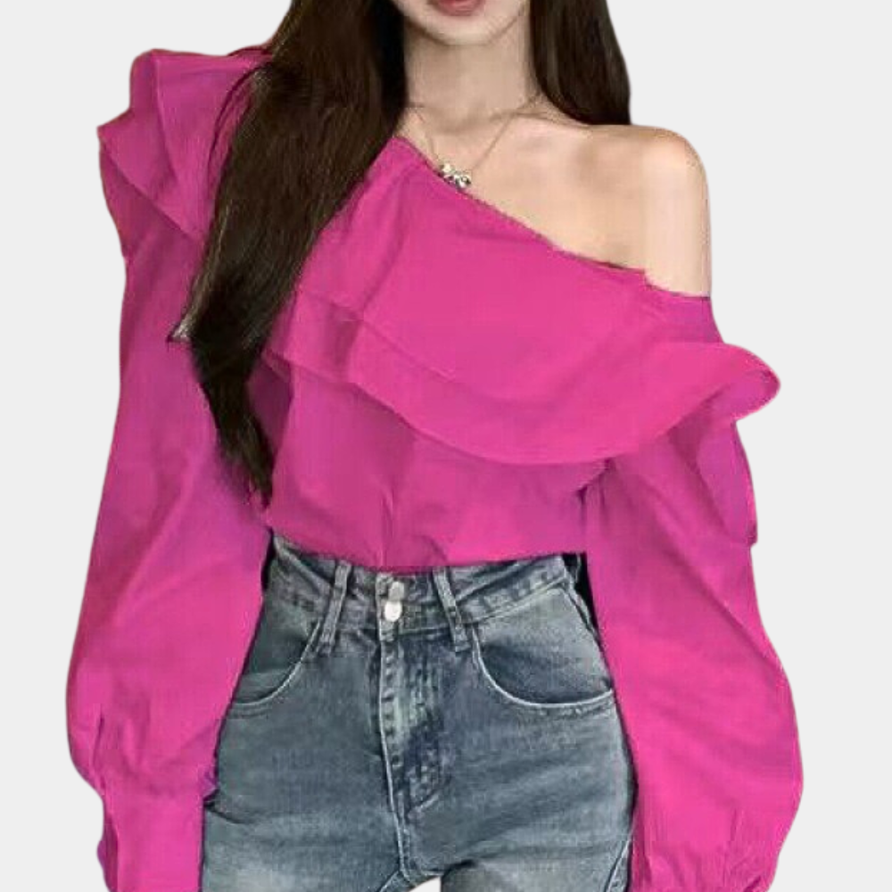 Alena - Elegante Off-Shoulder Zomerblouse voor Dames