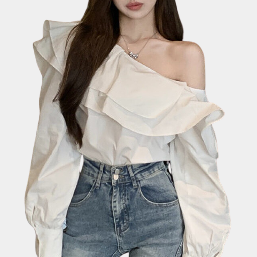 Alena - Elegante Off-Shoulder Zomerblouse voor Dames