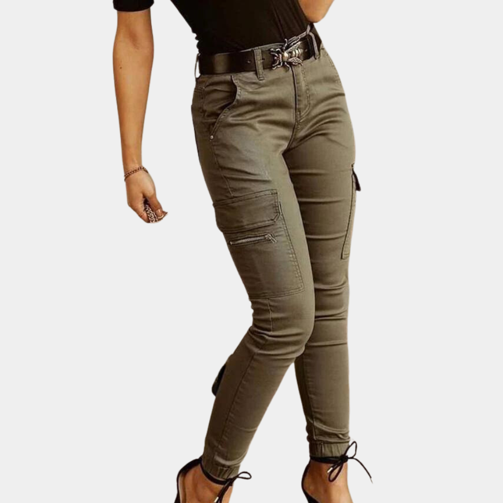 Dames casual cargo jeans voor de zomer