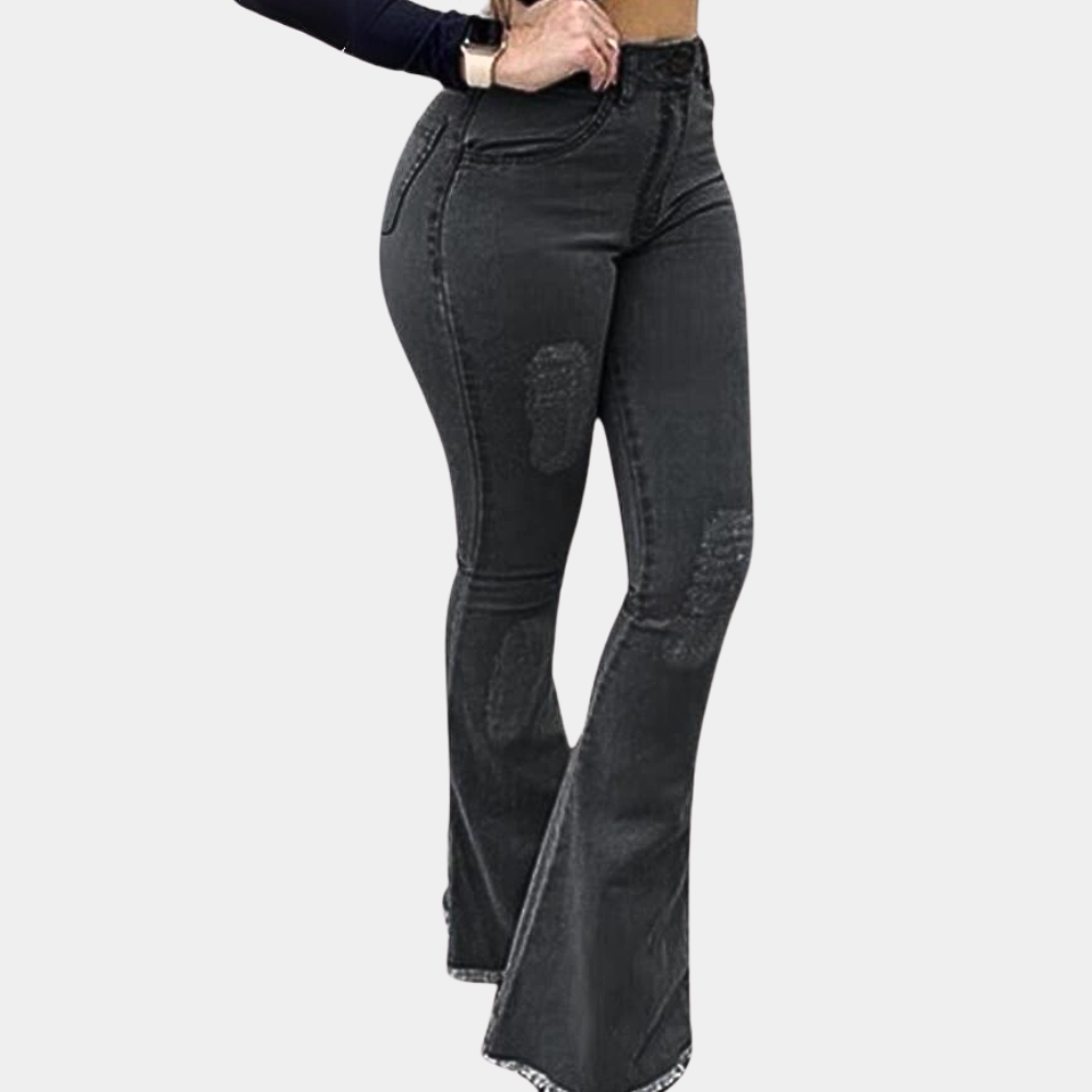 Dames trendy uitlopende zomerbroek