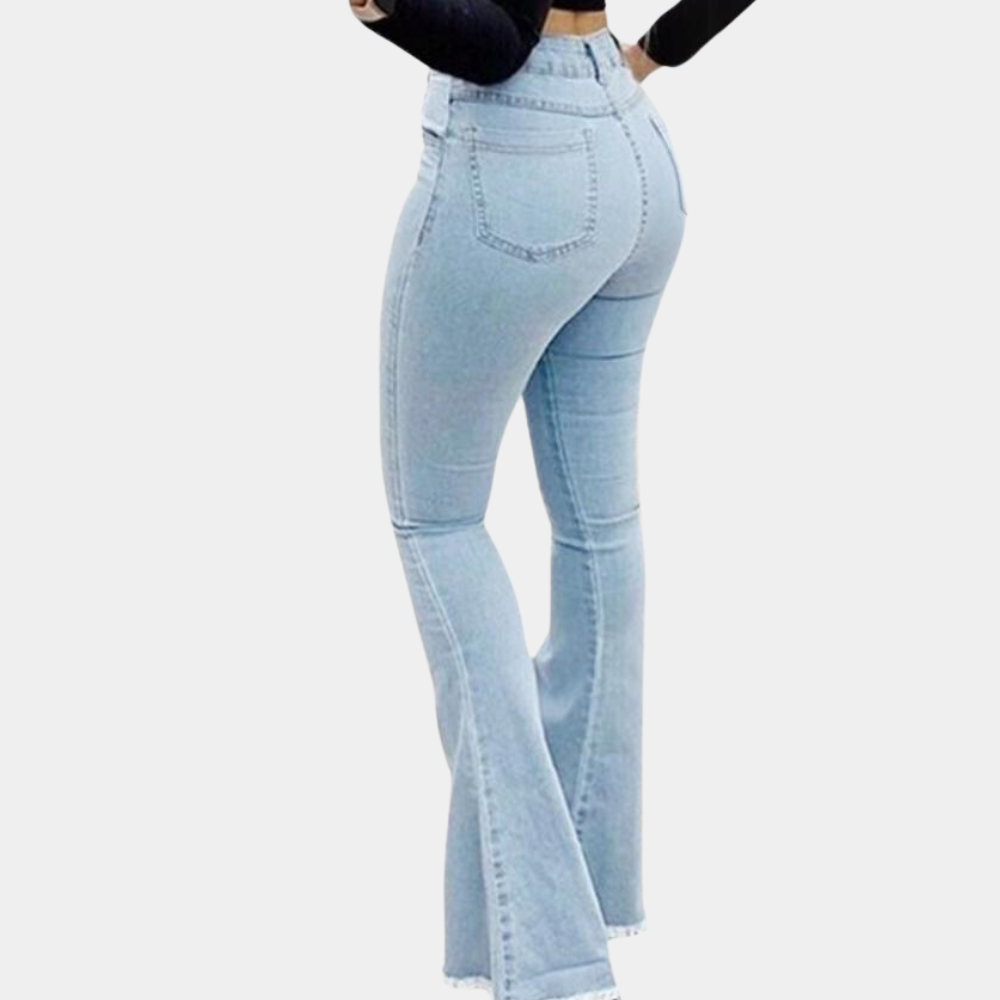 Dames trendy uitlopende zomerbroek