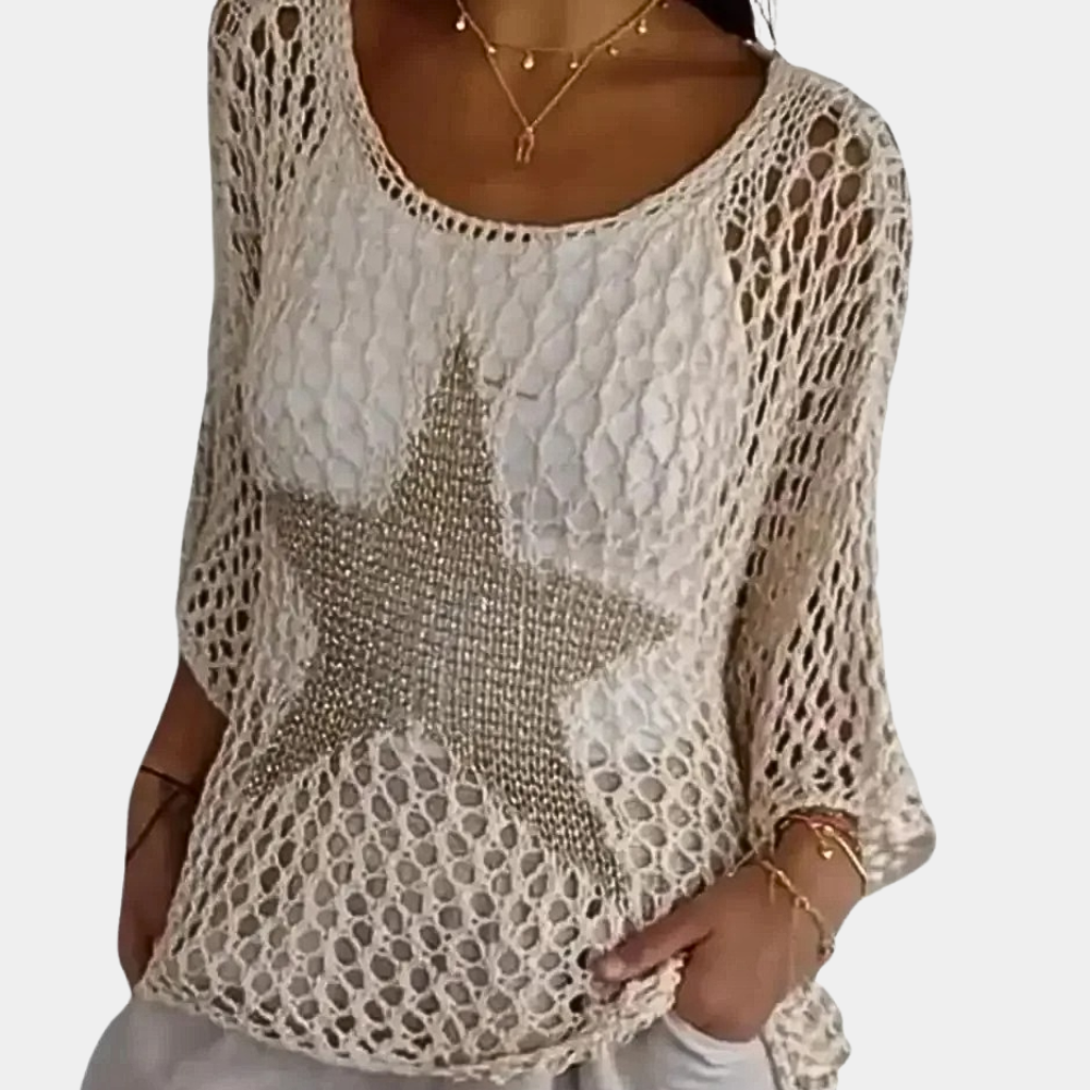 Elegante gebreide damestrui voor de zomer