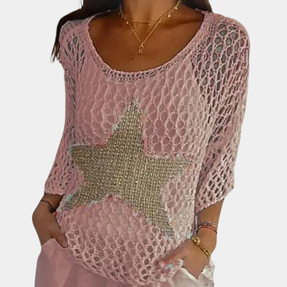 Elegante gebreide damestrui voor de zomer