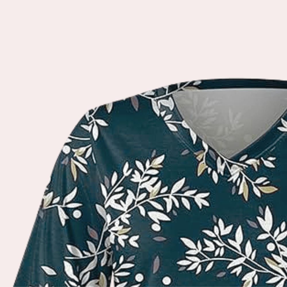 Thais - Klassieke vintage zomerblouse voor dames