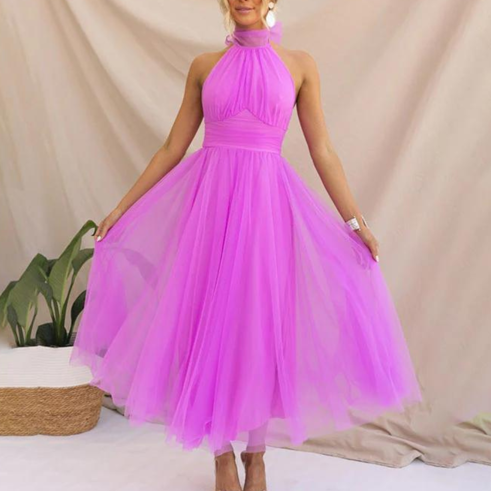 Aria - Elegante en comfortabele lange damesjurk voor de zomer