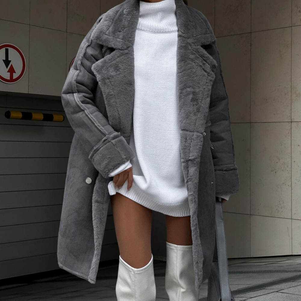 Aitana - Luxe Lang Dames pluche jas