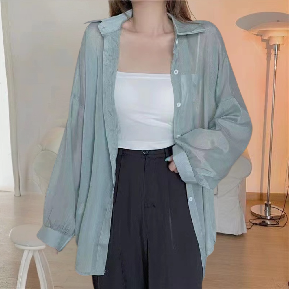 Fiore - Elegante zomershirt met lange mouwen en moderne snit
