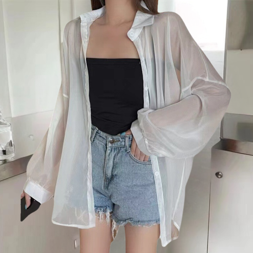 Fiore - Elegante zomershirt met lange mouwen en moderne snit