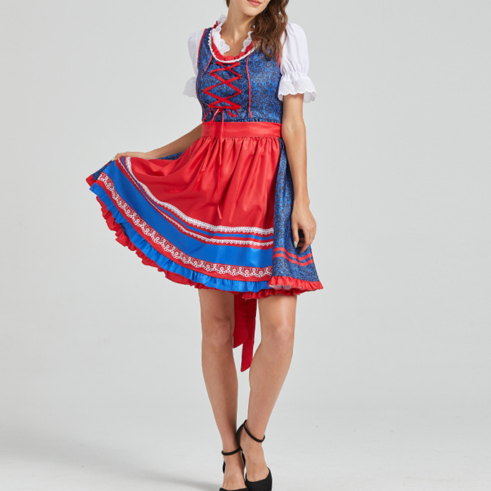 Calla - Retro Zomer/Oktoberfest Jurk voor Vrouwen