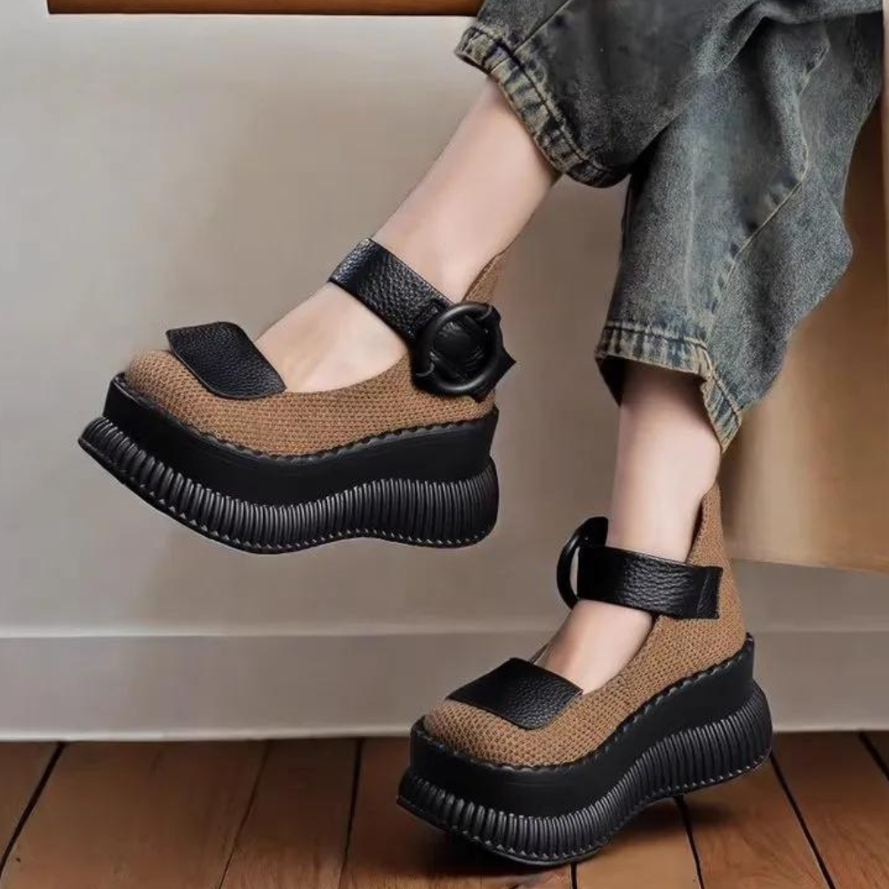 Denyse - Zomerse casual schoenen met riem voor dames