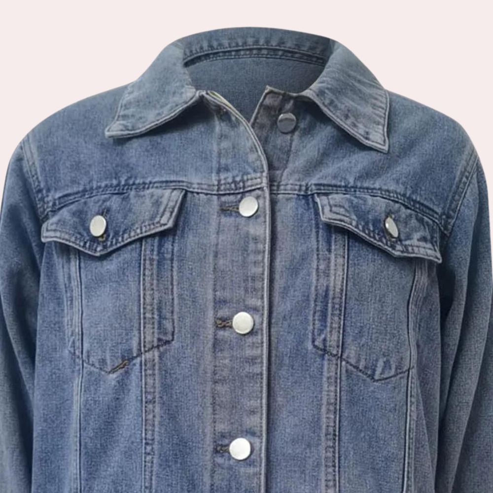 Elizabeth - Dames Stijlvol Denim Zomerjack