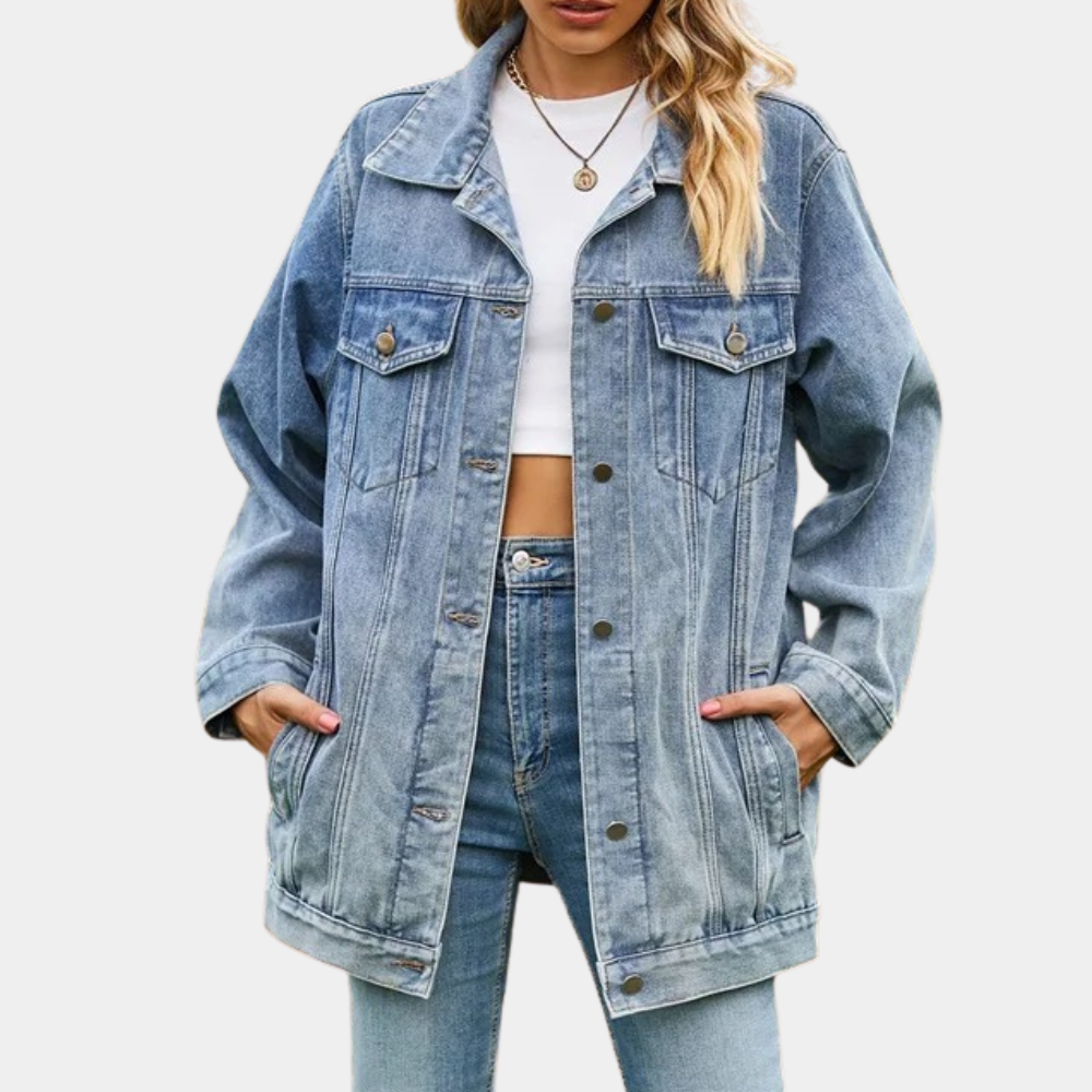 Elizabeth - Dames Stijlvol Denim Zomerjack