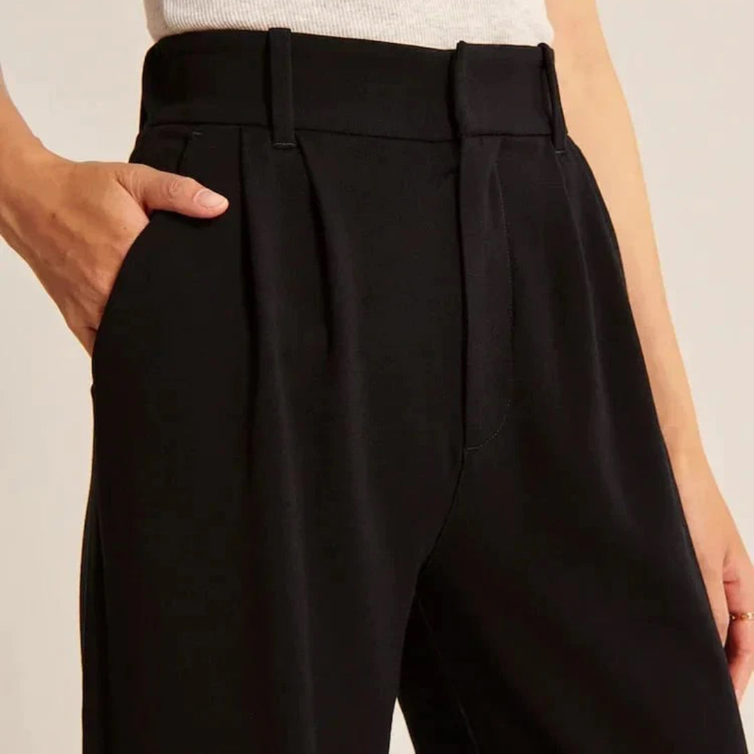 CELINA - Zomerse broek met hoge taille