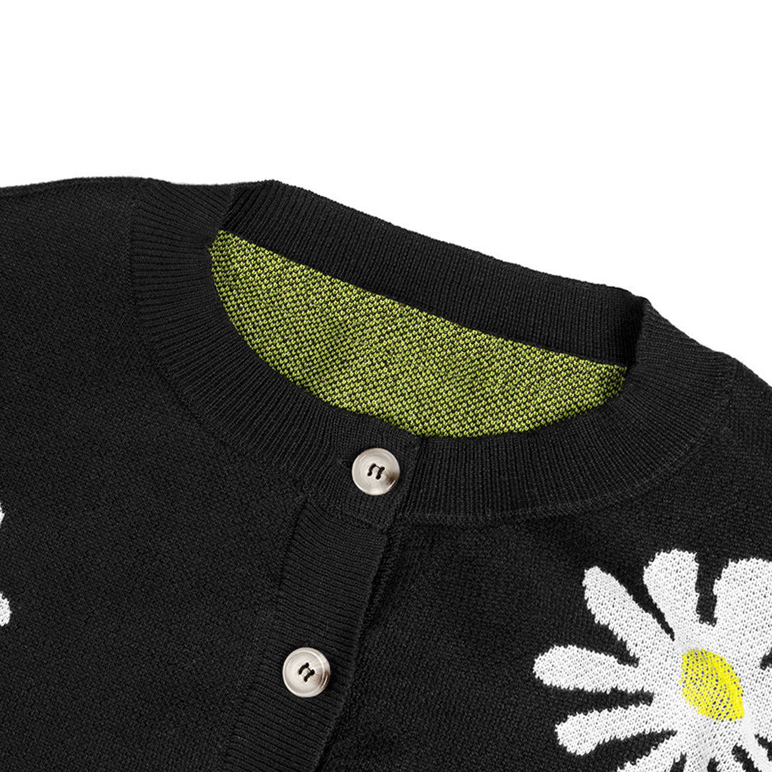 ENYA - Luchtig gebreid vest met knopen voor dames, perfect voor de zomer