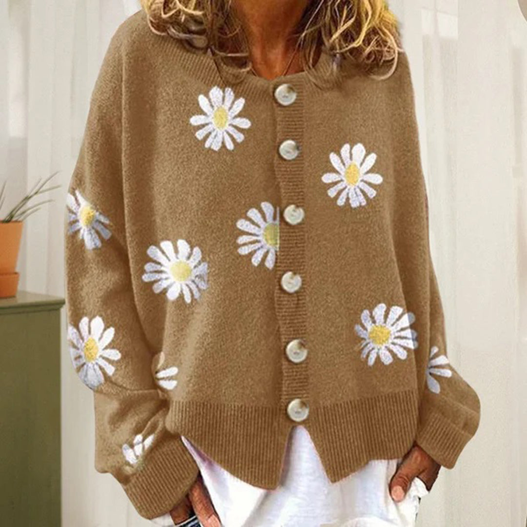 ENYA - Luchtig gebreid vest met knopen voor dames, perfect voor de zomer