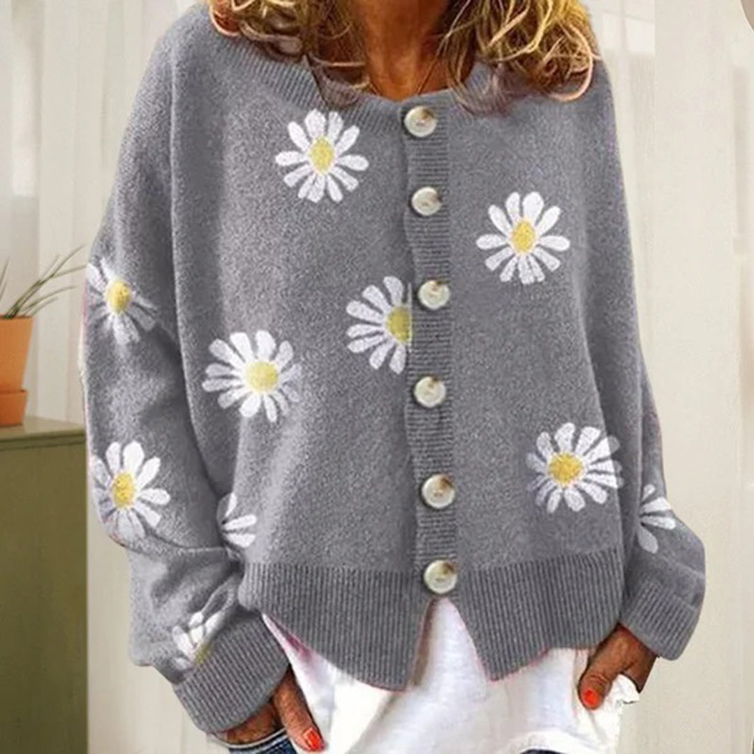 ENYA - Luchtig gebreid vest met knopen voor dames, perfect voor de zomer