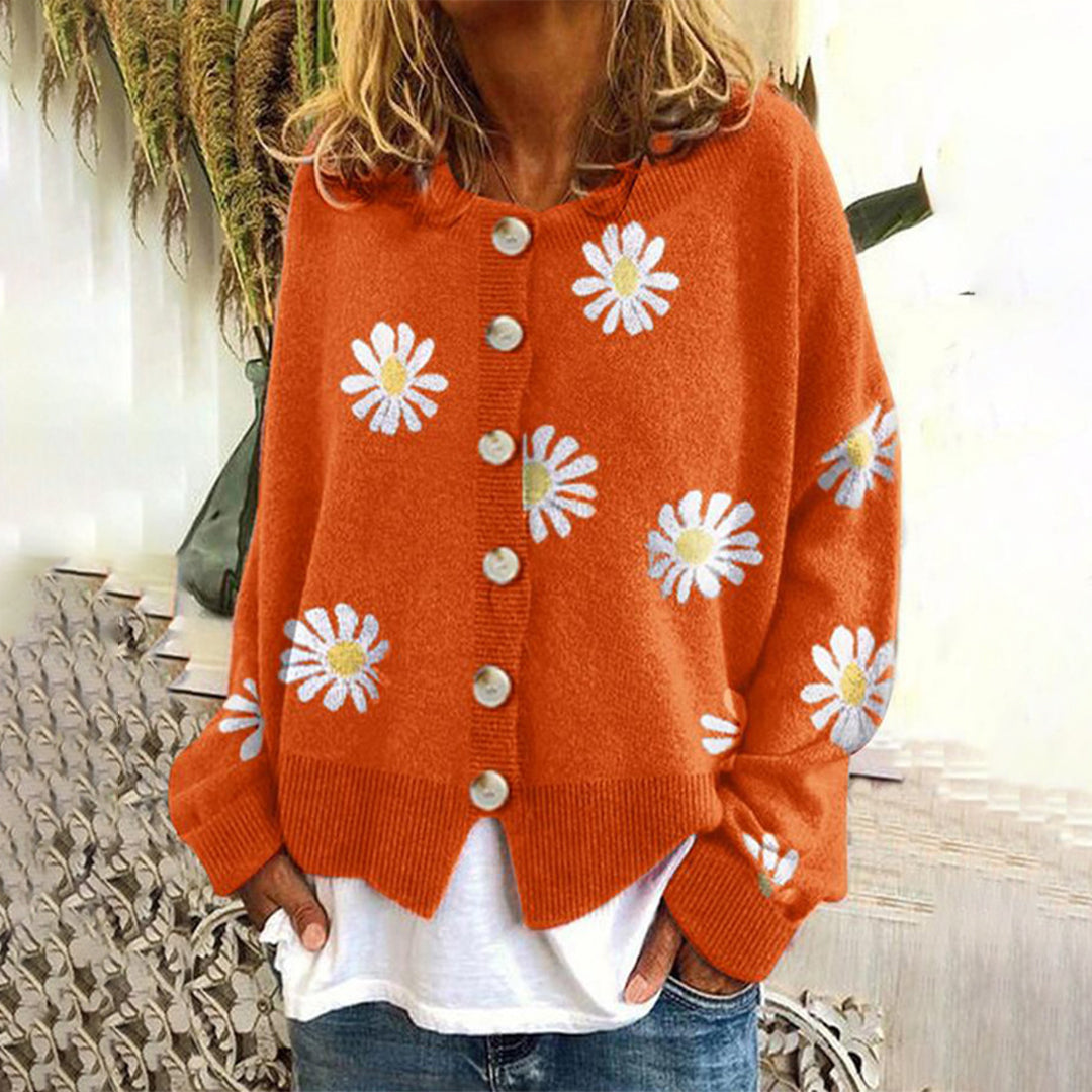 ENYA - Luchtig gebreid vest met knopen voor dames, perfect voor de zomer