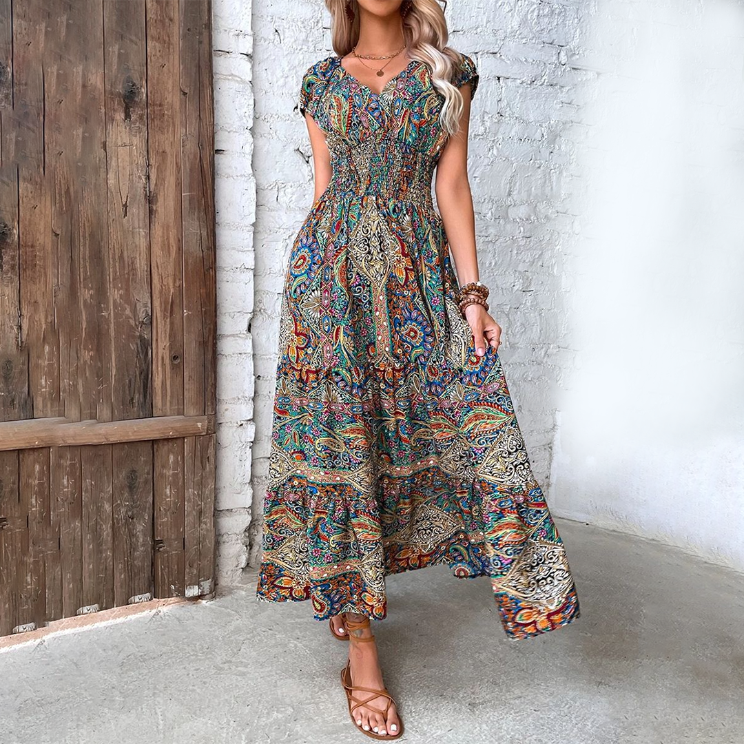 ELVIRA - Modieuze boho zomerjurk