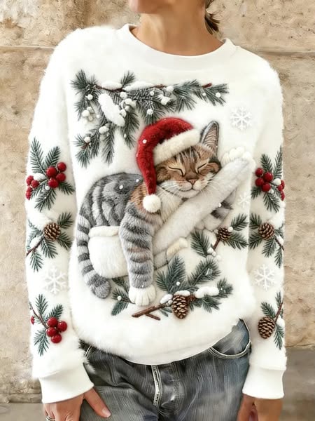 Sarah | Winterkerst dieren trui