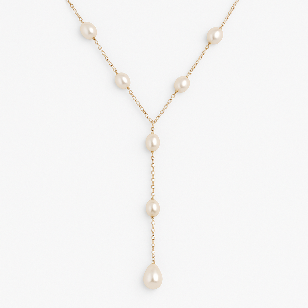 Vintage Hangende Parels Ketting