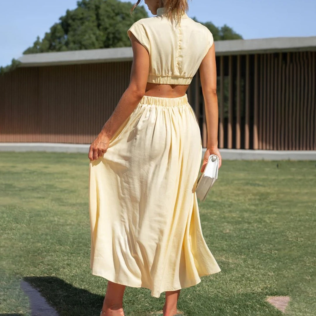 CAMILA - Elegante mouwloze zomerjurk